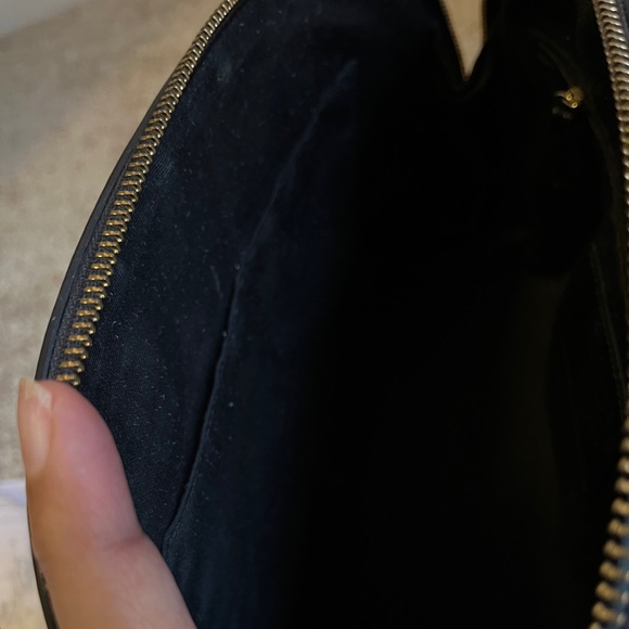 Excellent Condition Coach Black Leather Dome Satchel Crossbody Bag - Picture 4 of 13